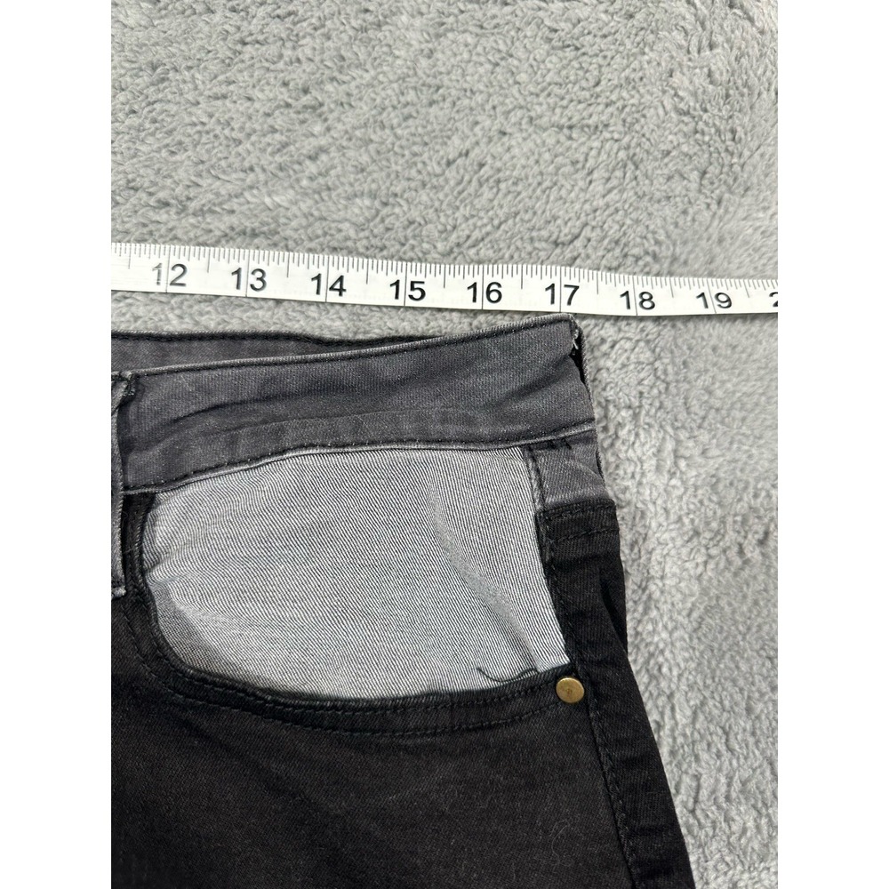 Fashion Nova Jeans Womens 1X 34x34 Devil In The Details Patchwork Flare Stretch - Picture 3 of 9